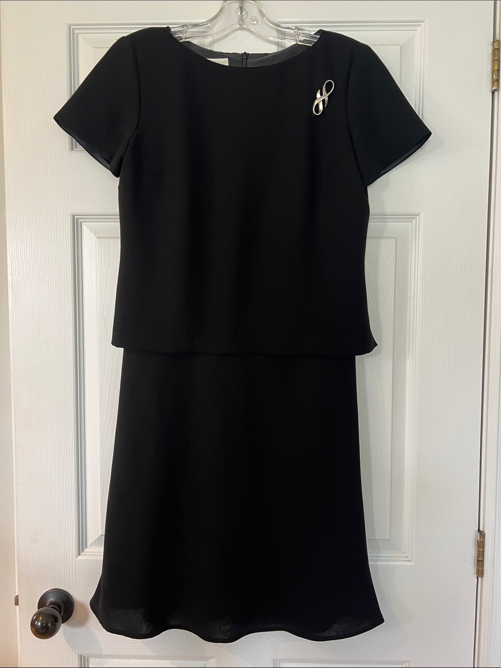 Evan-Picone Black Sheath Dress